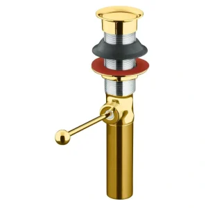 KOHLER Premier 1-1/2 in. Brass Pop-Up Drain without Overflow, Vibrant Polished Brass