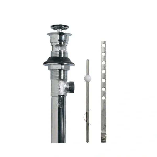 KOHLER Premier Drain with Overflow, Vibrant Brushed Nickel