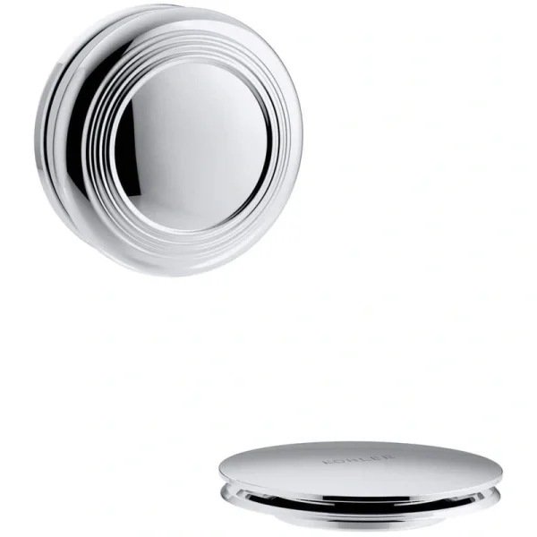 KOHLER PureFlo Bath Drain Trim, Polished Chrome