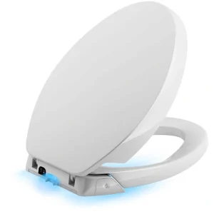 KOHLER Purefresh Elongated Closed Front Toilet Seat in White