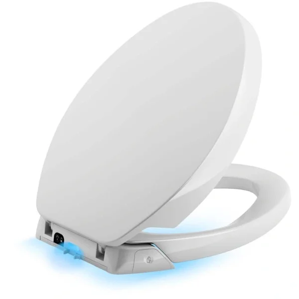 KOHLER Purefresh Elongated Closed Front Toilet Seat in White