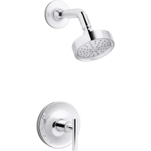 KOHLER Purist 1-Handle Wall-Mount 1.75 GPM Shower Trim Kit in Polished Chrome