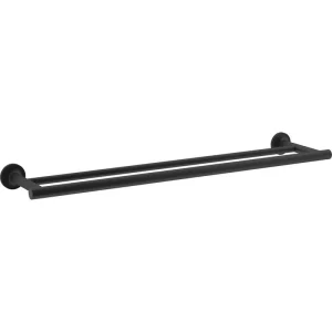 KOHLER Purist 24 in. Double Towel Bar in Matte Black