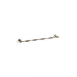 KOHLER Purist 24 in. Wall Mounted Towel Bar in Vibrant Brushed Bronze