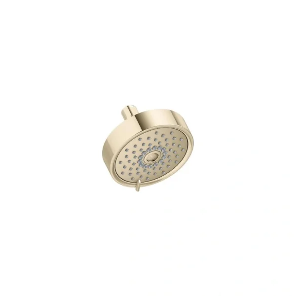 KOHLER Purist 3-Spray Patterns 1.75 GPM 5.5 in. Wall Mount Fixed Shower Head in Vibrant French Gold