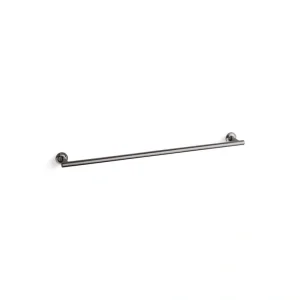 KOHLER Purist 30 in. Wall Mounted Single Towel Bar in Vibrant Titanium