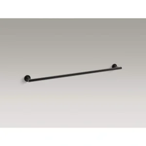 KOHLER Purist 30 in. Wall Mounted Towel Bar in Matte Black