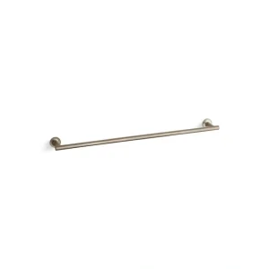 KOHLER Purist 30 in. Wall Mounted Towel Bar in Vibrant Brushed Bronze