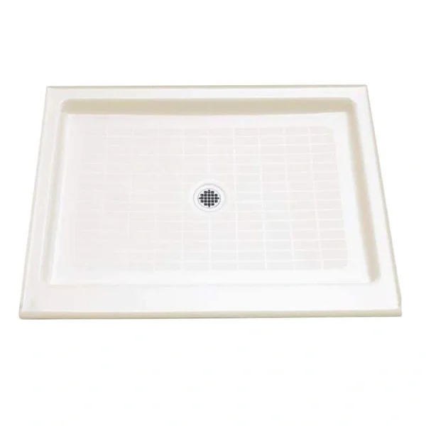 KOHLER Purist 48 in. x 36 in. Single Threshold Shower Base with Center Drain in White