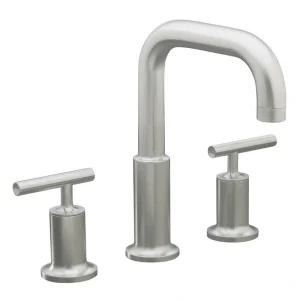KOHLER Purist 8 in. Widespread 2-Handle Tub Bathroom Faucet Trim in Vibrant Brushed Nickel