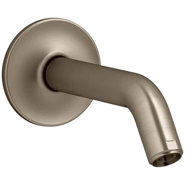 KOHLER Purist Shower Arm and Flange, Vibrant Brushed Bronze