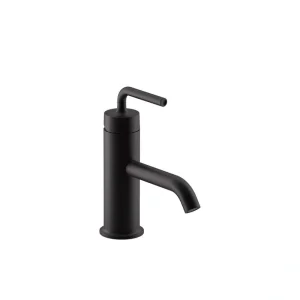 KOHLER Purist Single-Handle Single Hole Bathroom Faucet with Straight Lever Handle in Matte Black