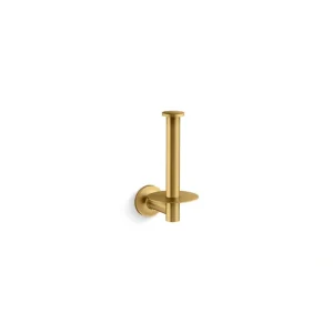 KOHLER Purist Toilet Paper Holder in Vibrant Brushed Moderne Brass