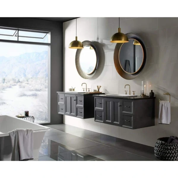 KOHLER Purist Towel Ring in Matte Black