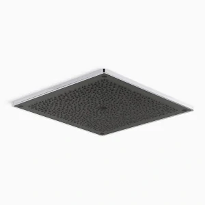 KOHLER Real Rain 1-Spray Patterns 2.5 GPM 19 in. Ceiling Mount Fixed Shower Head in Thunder Grey