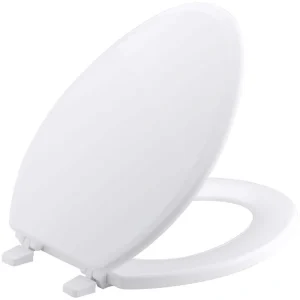 KOHLER Ridgewood Elongated Closed Front Toilet Seat in White