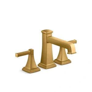 KOHLER Riff 2-Handle Tub Faucet Trim Kit in Vibrant Brushed Moderne Brass