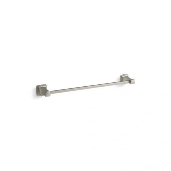 KOHLER Riff 24 in. Single Towel Bar in Vibrant Brushed Nickel