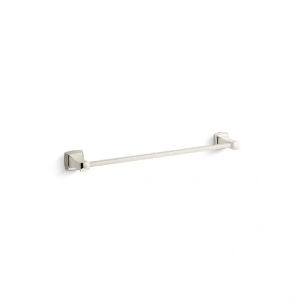 KOHLER Riff 24 in. Single Towel Bar in Vibrant Polished Nickel