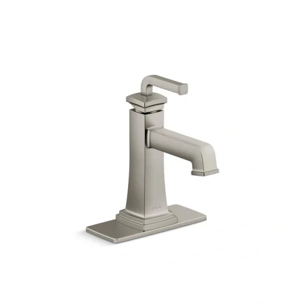 KOHLER Riff Single-Handle Single-Hole Bathroom Faucet in Vibrant Brushed Nickel T726939938