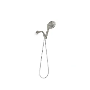 KOHLER Rosewood 6-Spray Patterns 4.9375 in. Wall Mount Handheld Shower Head in Vibrant Brushed Nickel