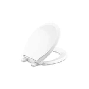 KOHLER Rutledge Round Closed Front Toilet Seat in White