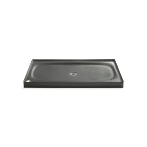 KOHLER Salient 60 in. x 36 in. Single Threshold Shower Base in Thunder Grey