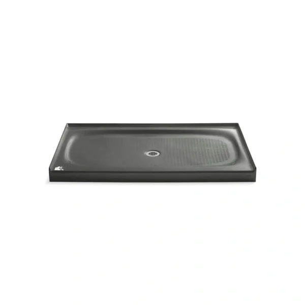 KOHLER Salient 60 in. x 36 in. Single Threshold Shower Base in Thunder Grey
