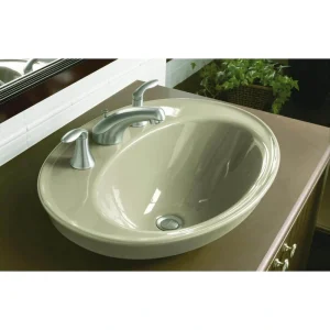 KOHLER Serif 22-1/4 in. Drop-In Vitreous China Bathroom Sink in White with Overflow Drain T726940161