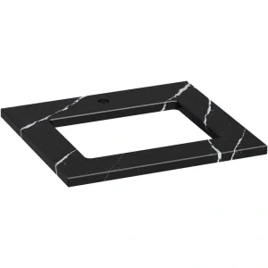 KOHLER Silestone 25 in. W x 22.4375 in. D Quartz Rectangle Cutout with Vanity Top in Eternal Marquwith