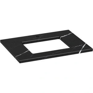 KOHLER Silestone 31 in. W x 22.4375 in. D Quartz Rectangle Cutout with Vanity Top in Eternal Marquwith