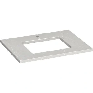 KOHLER Silestone 31 in. W x 22.4375 in. D Quartz Rectangle Cutout with Vanity Top in Eternal Serena