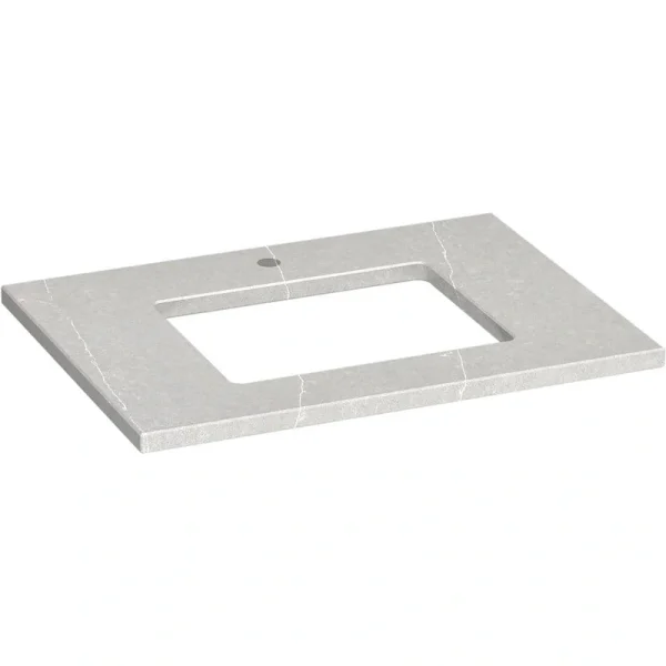 KOHLER Silestone 31 in. W x 22.4375 in. D Quartz Rectangle Cutout with Vanity Top in Eternal Serena