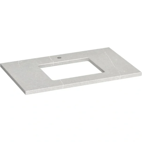 KOHLER Silestone 37 in. W x 22.4375 in. D Quartz Rectangle Cutout with Vanity Top in Eternal Serena