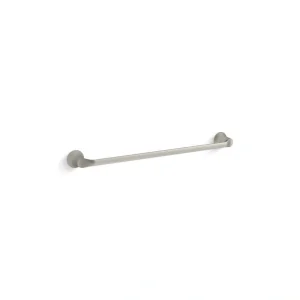 KOHLER Simplice 24 in. Wall Mounted Single Towel Bar in Brushed Nickel