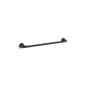 KOHLER Simplice 24 in. Wall Mounted Single Towel Bar in Matte Black