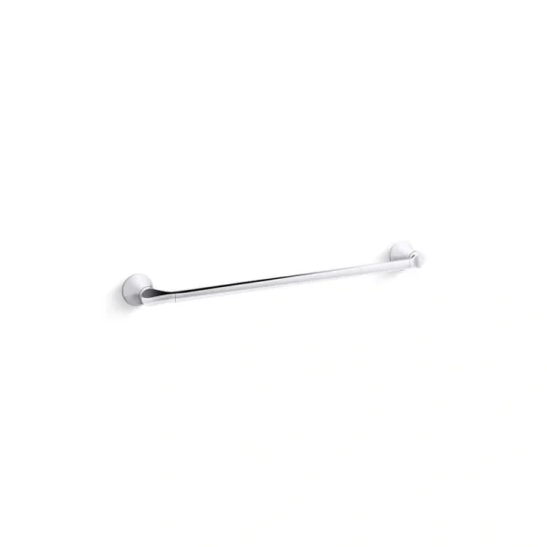 KOHLER Simplice 24 in. Wall Mounted Single Towel Bar in Polished Chrome