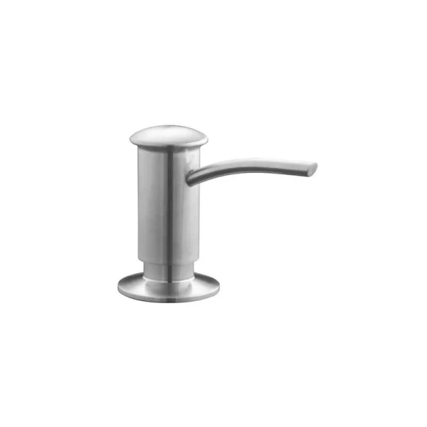 KOHLER Single-Hole Soap/Lotion Dispenser with Contemporary Design in Vibrant Stainless