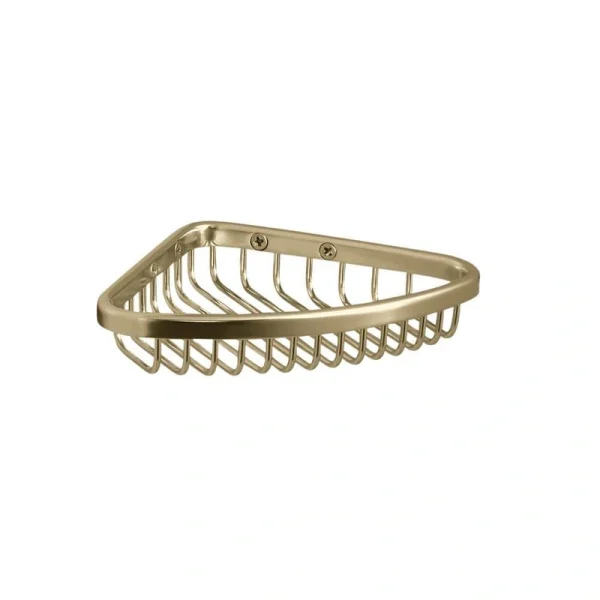 KOHLER Small Shower Basket in Vibrant French Gold