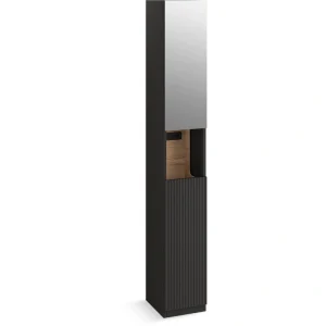 KOHLER Spacity 11.81-in x 80.75-in x 13.69-in Dark Steel Freestanding Soft Close Linen Cabinet