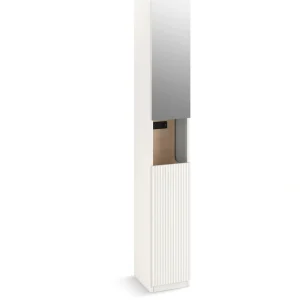 KOHLER Spacity 11.81-in x 80.75-in x 13.69-in White Freestanding Soft Close Linen Cabinet