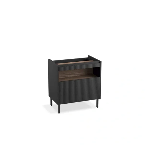 KOHLER Spacity 29 in. W x 17.4 in. D x 30.9 in. H Bathroom Vanity Cabinet without Top in Dark Steel