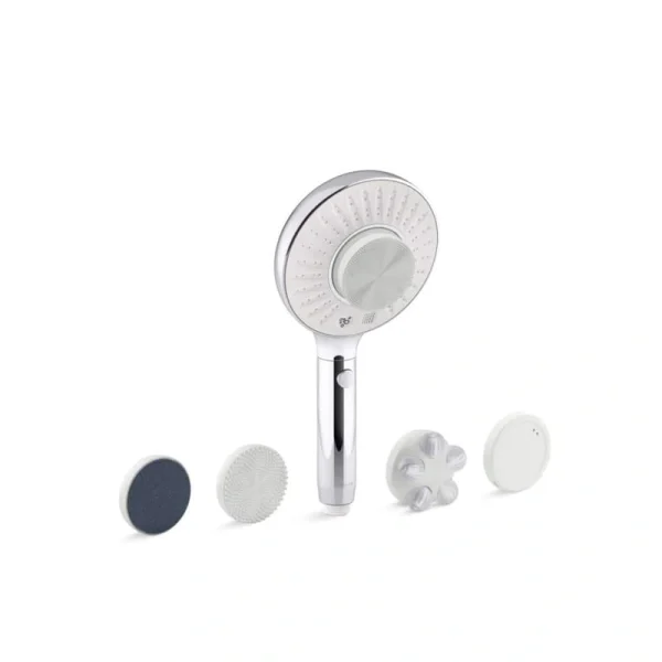 KOHLER Spaviva 2-Spray Wall Mount Handheld Shower Head with All-In-One Cleansing Device 1.75 GPM in Polished Chrome
