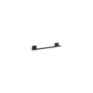 KOHLER Square 12 in. Wall Mounted Towel Bar in Matte Black