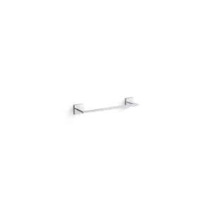 KOHLER Square 12 in. Wall Mounted Towel Bar in Polished Chrome