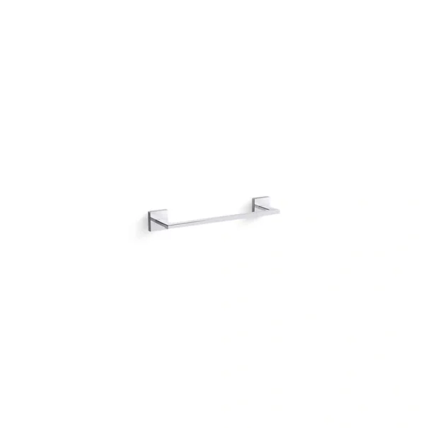 KOHLER Square 12 in. Wall Mounted Towel Bar in Polished Chrome