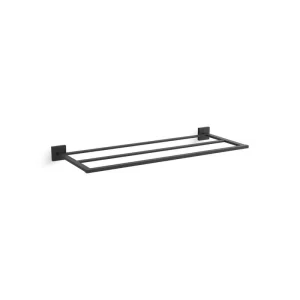 KOHLER Square 24 in. Wall Mounted Towel Bar in Matte Black T726939932