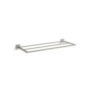 KOHLER Square 24 in. Wall Mounted Towel Bar in Vibrant Brushed Nickel T726939792