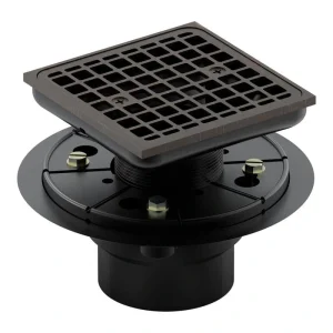 KOHLER Square Design Tile-In Shower Drain, Oil-Rubbed Bronze