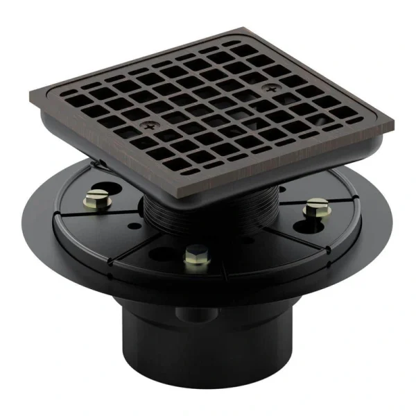 KOHLER Square Design Tile-In Shower Drain, Oil-Rubbed Bronze